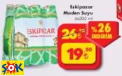 ESKİPAZAR MADEN SUYU 6X200 ML